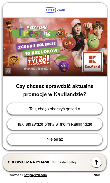 Kaufland Freszaki interactive creative